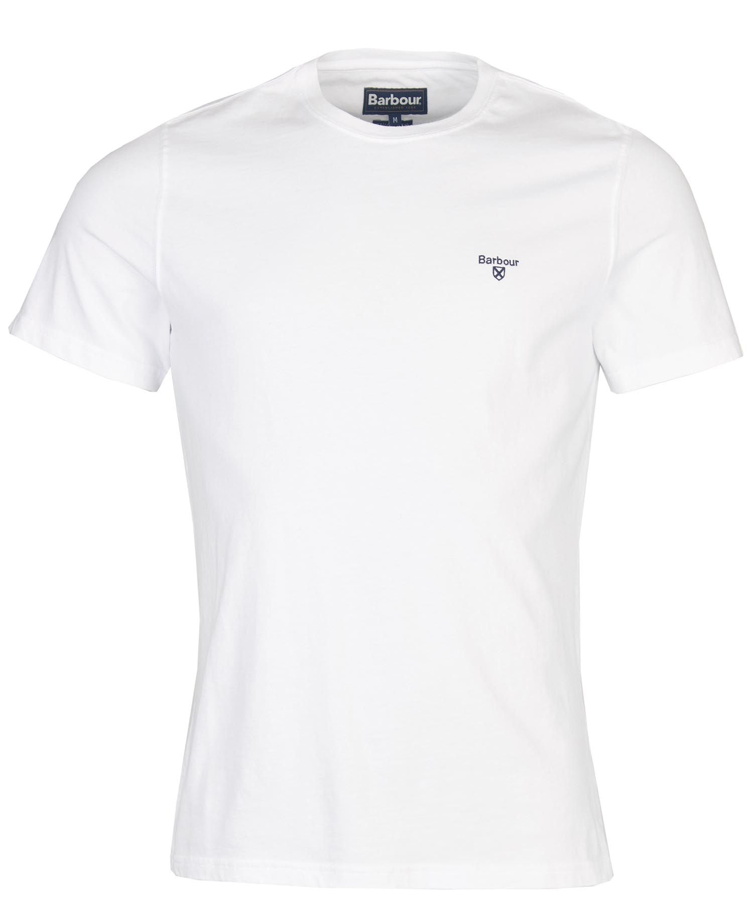 T-Shirt Barbour con Logo / Bianco - Ideal Moda