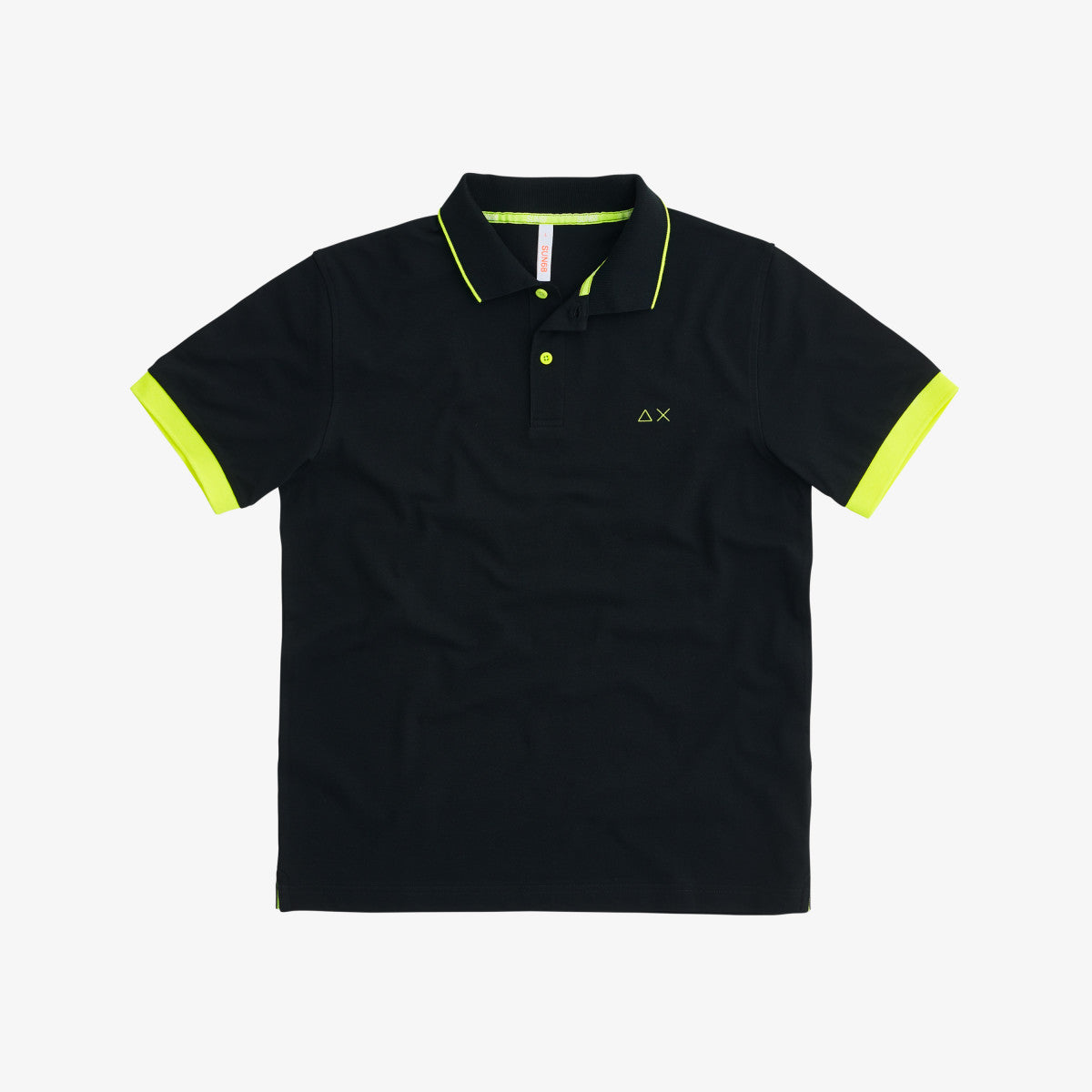 Polo Small Stripes Fluo / Nero - Ideal Moda