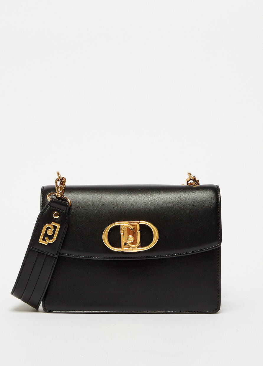 Borsa a Spalla con Logo Liu Jo / Nero - Ideal Moda