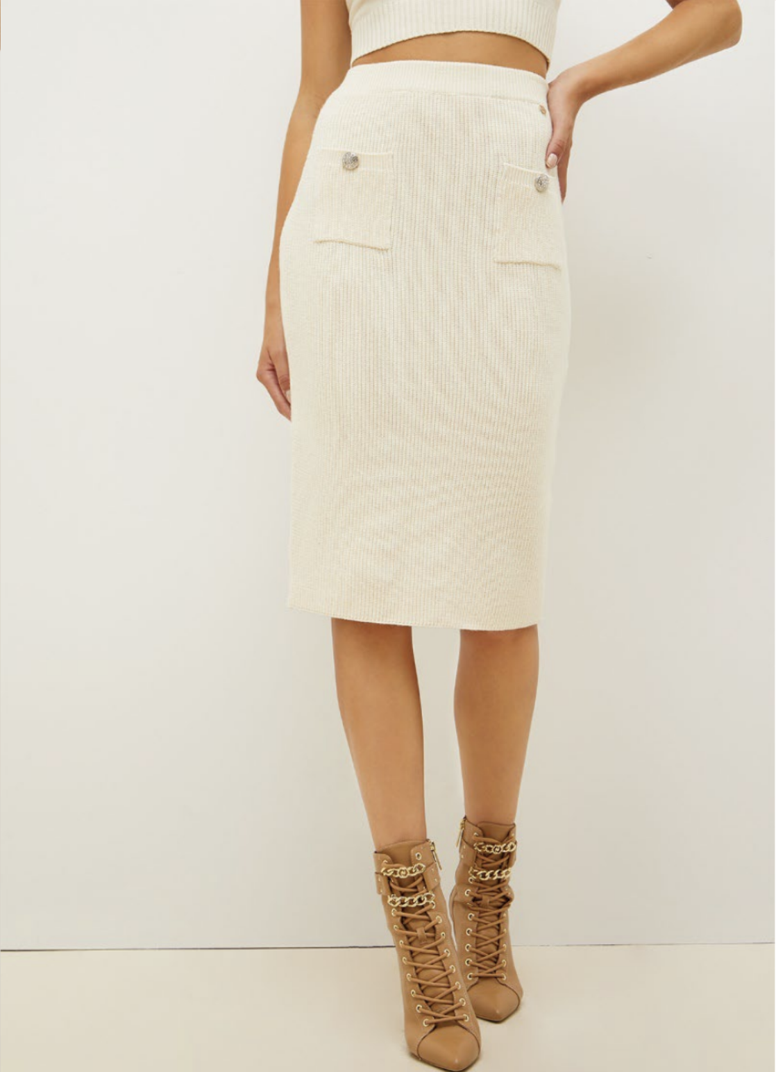 Gonna in Maglia Liu Jo / Bianco - Ideal Moda