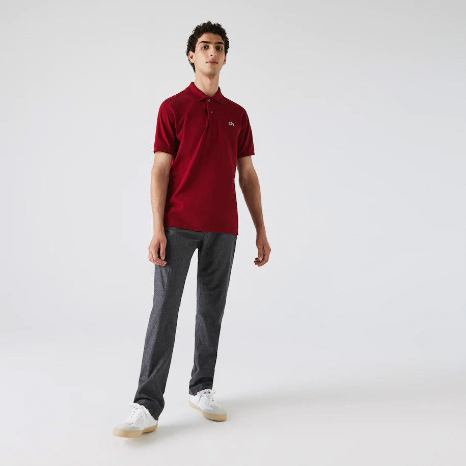 Polo Lacoste L.12.12 classic fit in petit piqué / Bordeaux - Ideal Moda