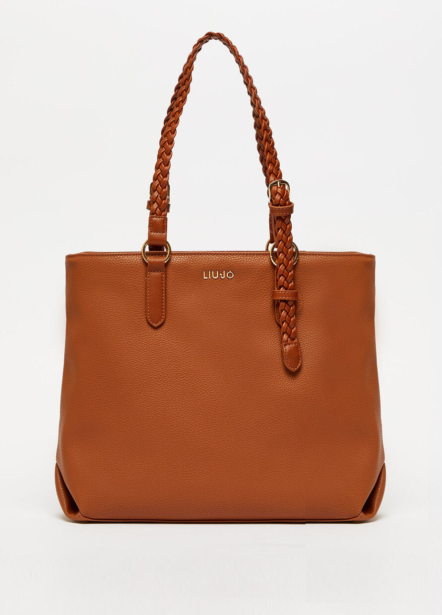 Borsa Shopping con Logo Liu Jo / Cuoio - Ideal Moda