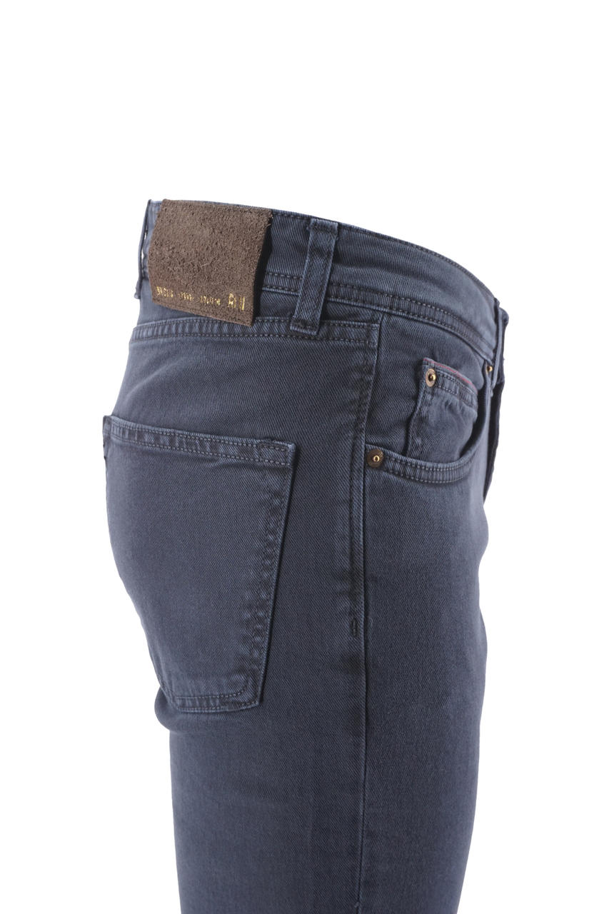 Pantalone Briglia 5 Tasche / Blu - Ideal Moda