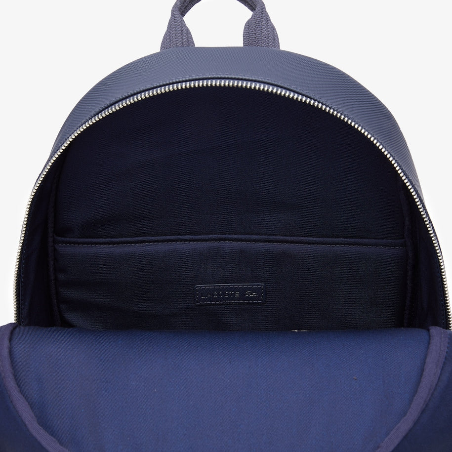 Zaino Lacoste in Petit Piquè / Blu - Ideal Moda