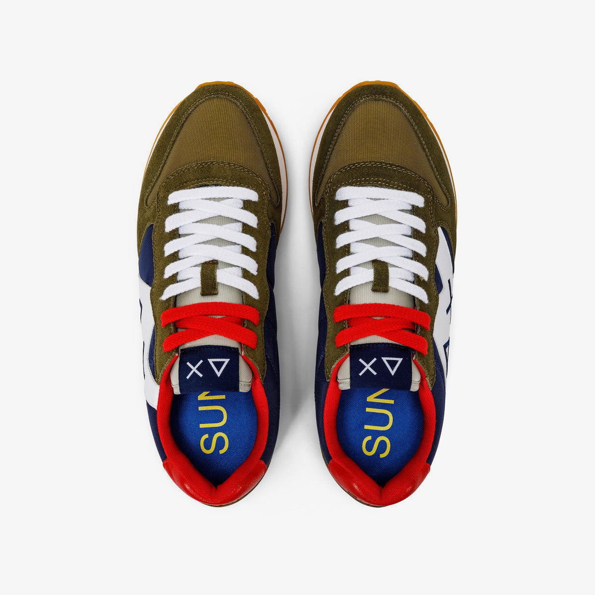 Sneaker Jaki Tricolors Sun68 / Verde - Ideal Moda
