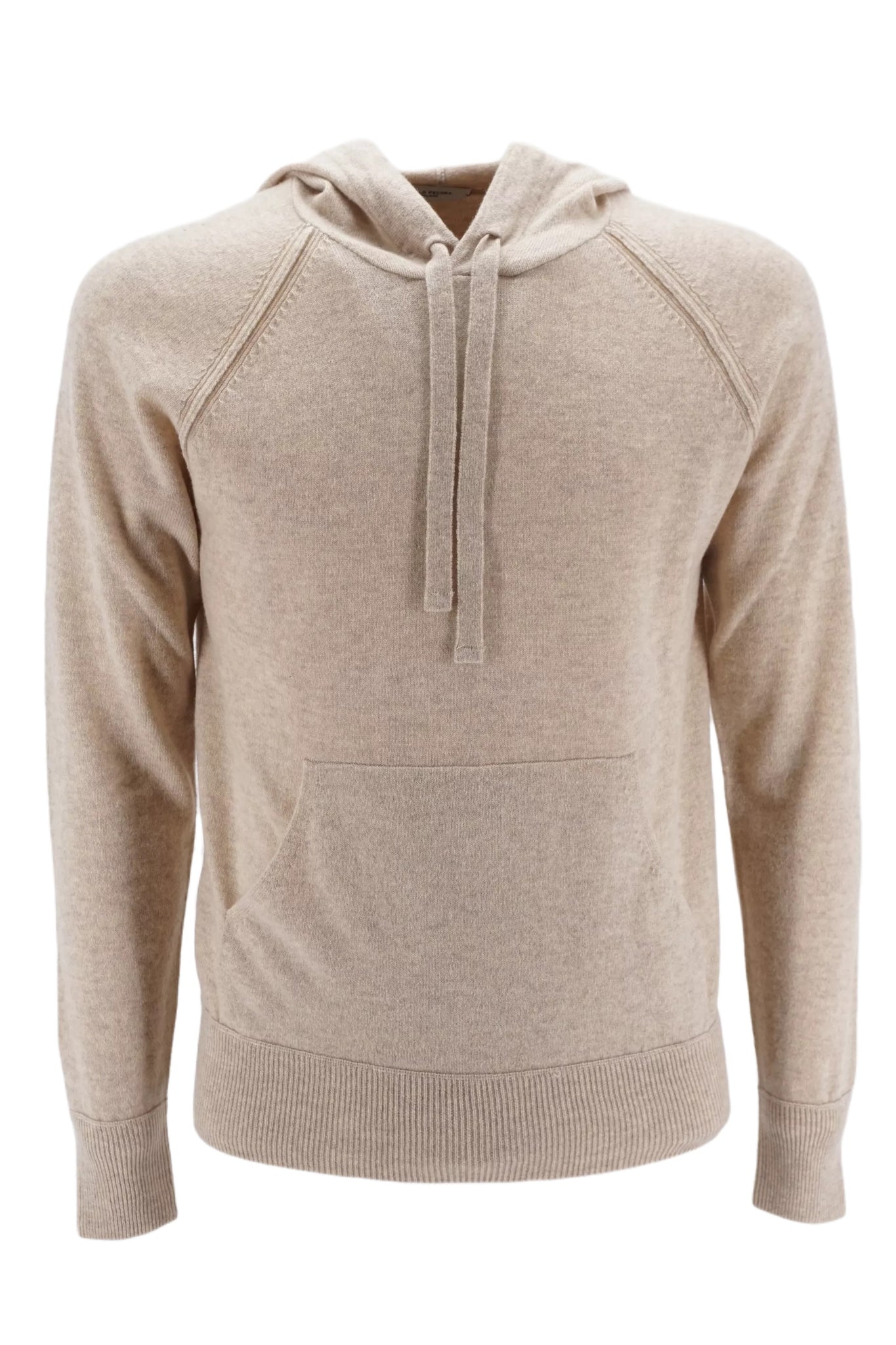 Maglia in Lana con Cappuccio Paolo Pecora / Beige - Ideal Moda