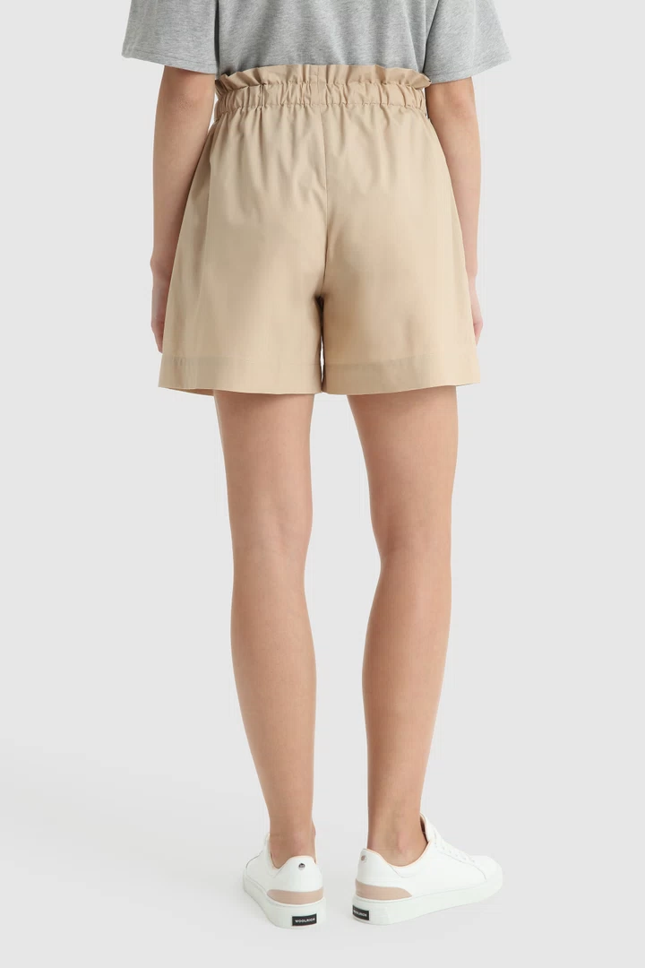 Shorts Woolrich in Popeline / Beige - Ideal Moda