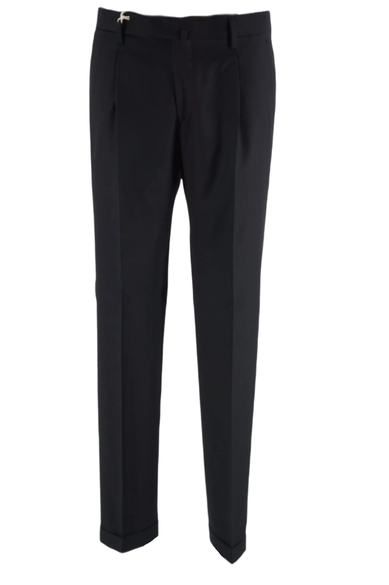 Pantalone in Lana e Cachemire Briglia / Nero - Ideal Moda