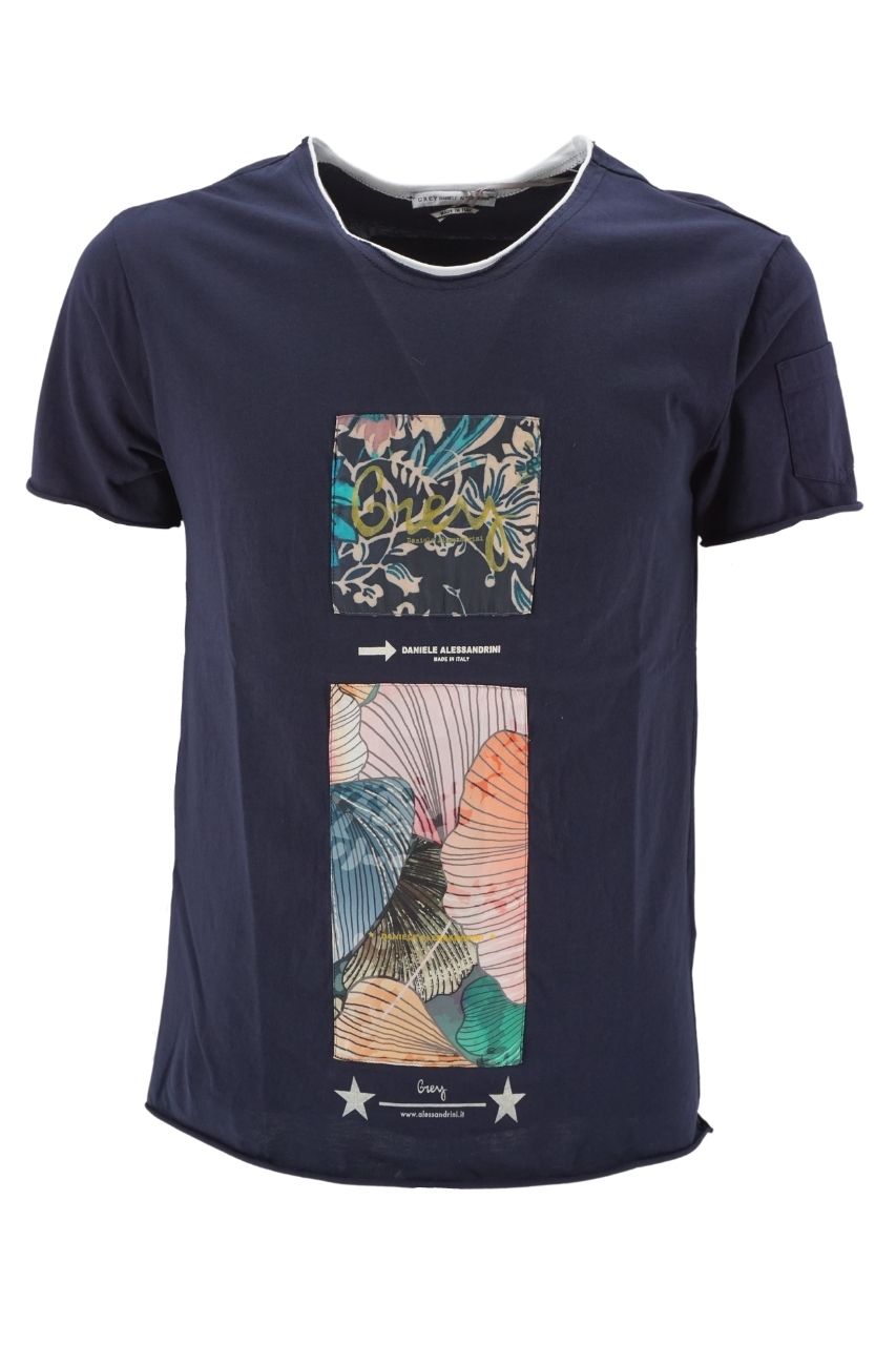 T-Shirt Daniele Alessandrini / Blu - Ideal Moda