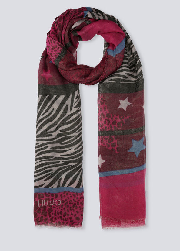 Stola Liu Jo a Fantasia / Fucsia - Ideal Moda