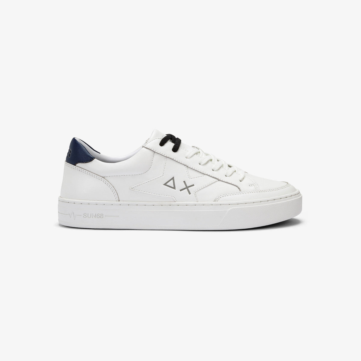 Sneaker con Logo Sun 68 / Bianco - Ideal Moda