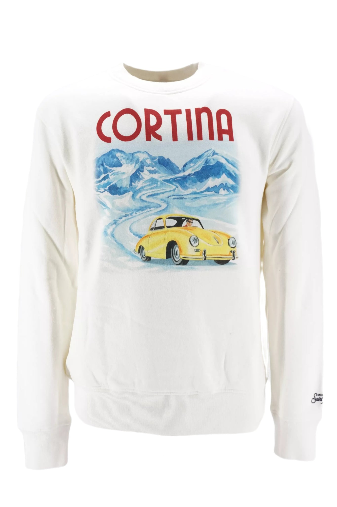 Felpa Girocollo con Stampa Mc2 Saint Barth / Blu - Ideal Moda