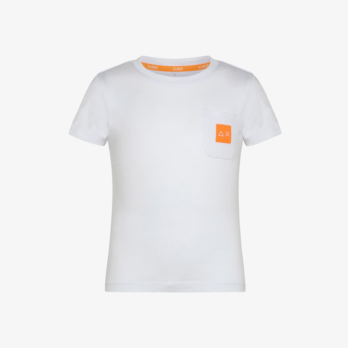 T-Shirt Sun 68 con Taschino / Bianco - Ideal Moda