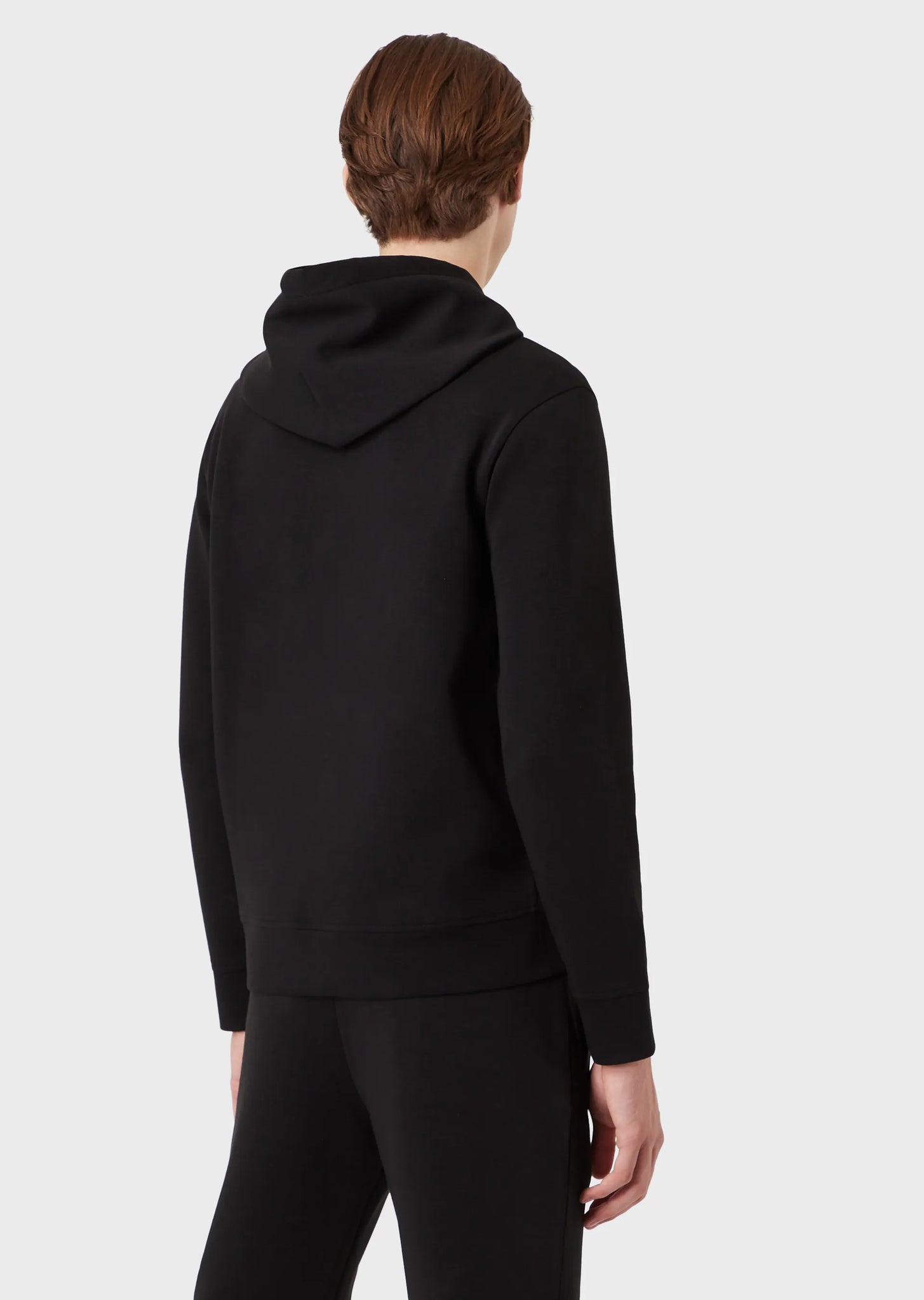 Felpa con Cappuccio e Logo Emporio Armani / Nero - Ideal Moda