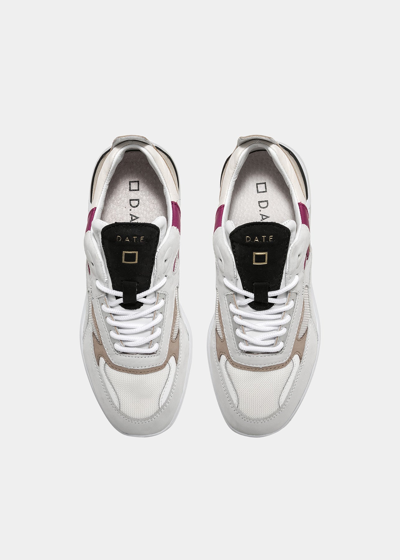 Sneaker DATE Fuga Dragon / Beige - Ideal Moda