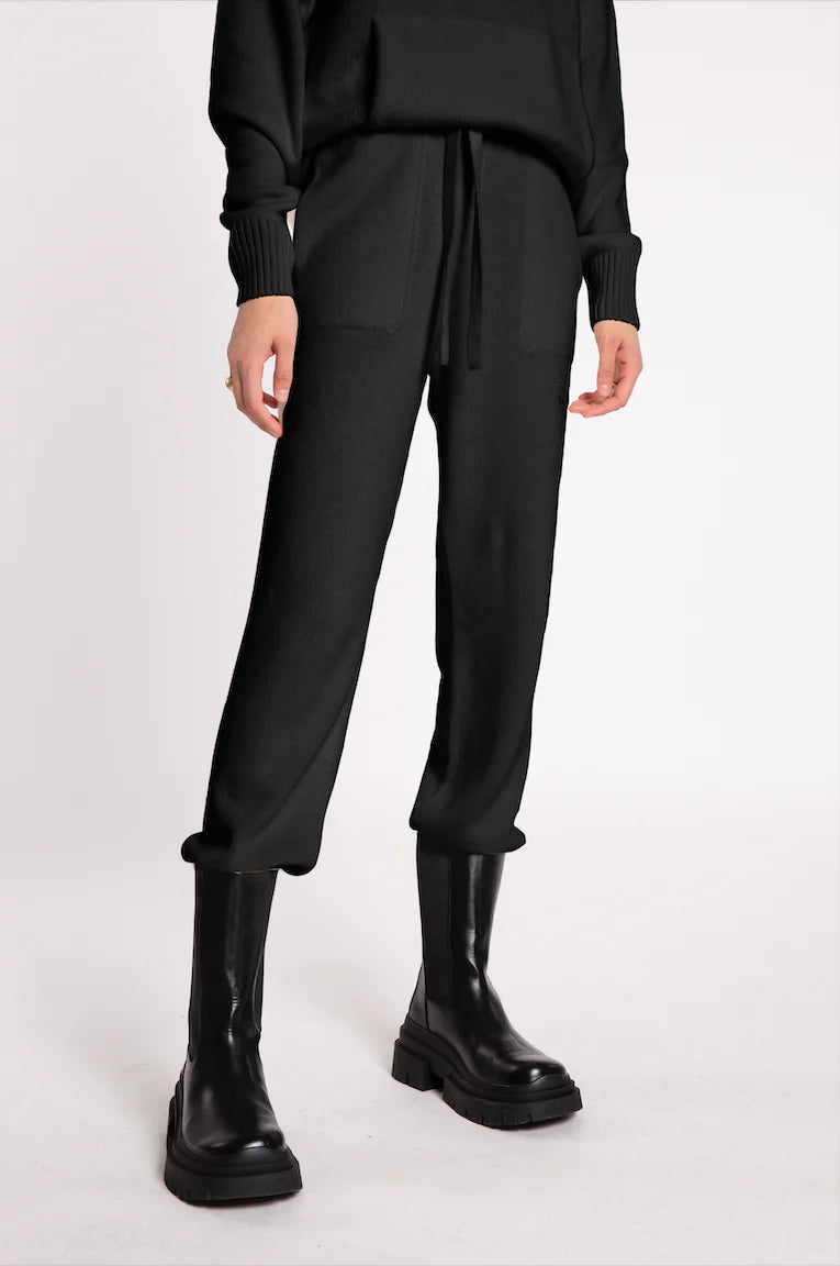 Pantalone in Maglia 4Giveness / Nero - Ideal Moda