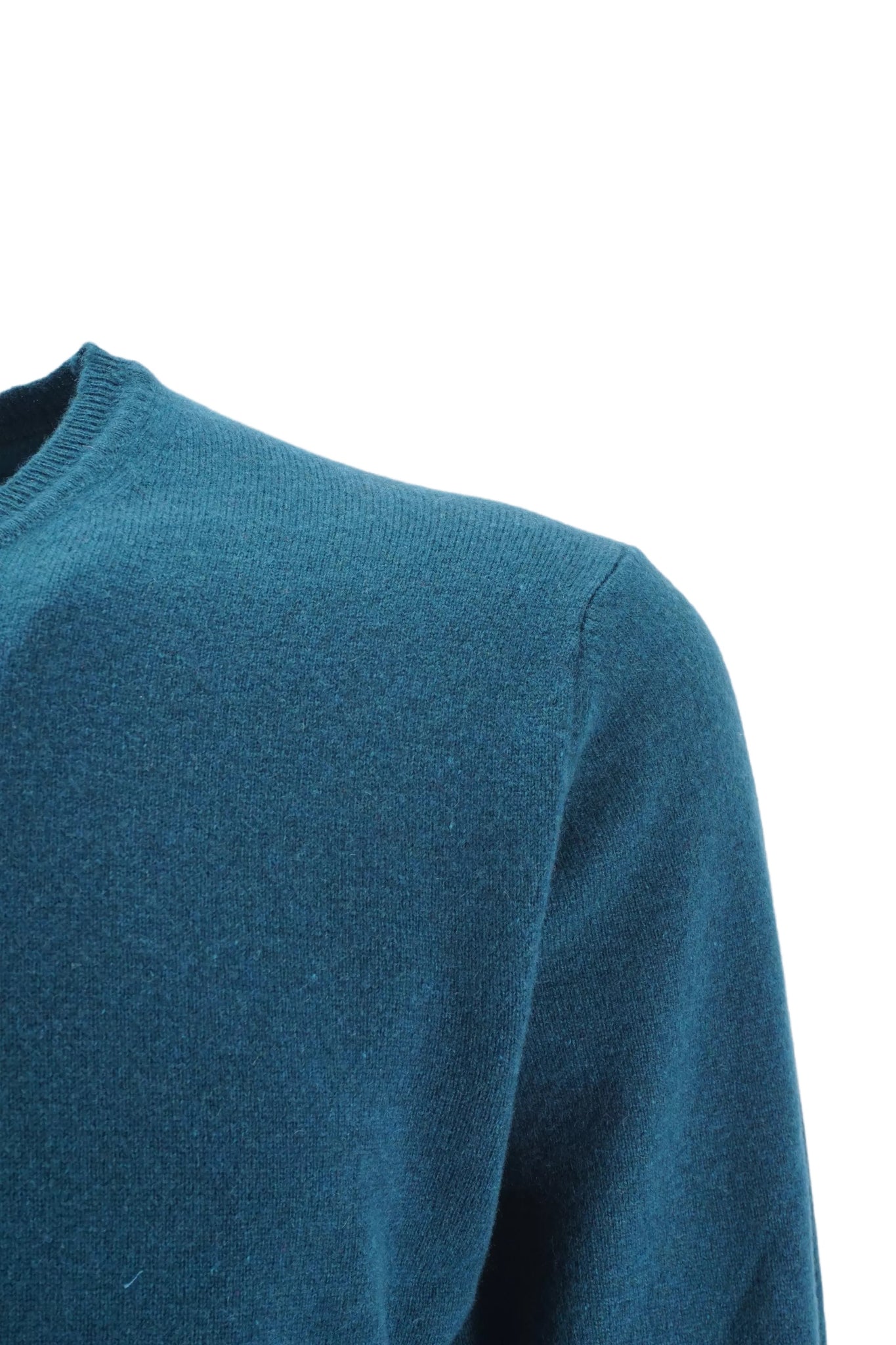 Maglia Girocollo in Cashmere Riciclato / Verde - Ideal Moda