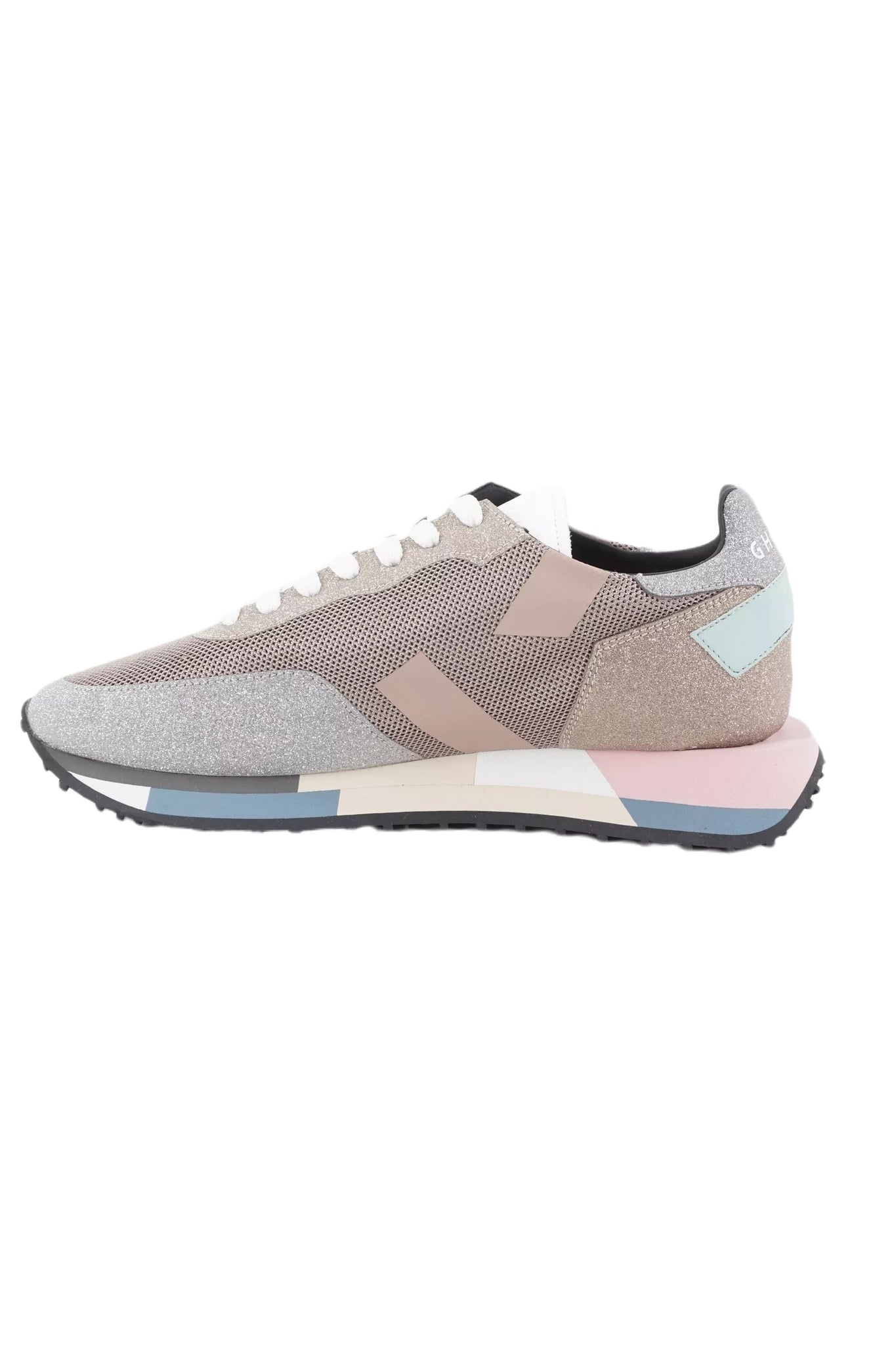 Sneaker con Pannelli a Contrasto Ghoud / Rosa - Ideal Moda