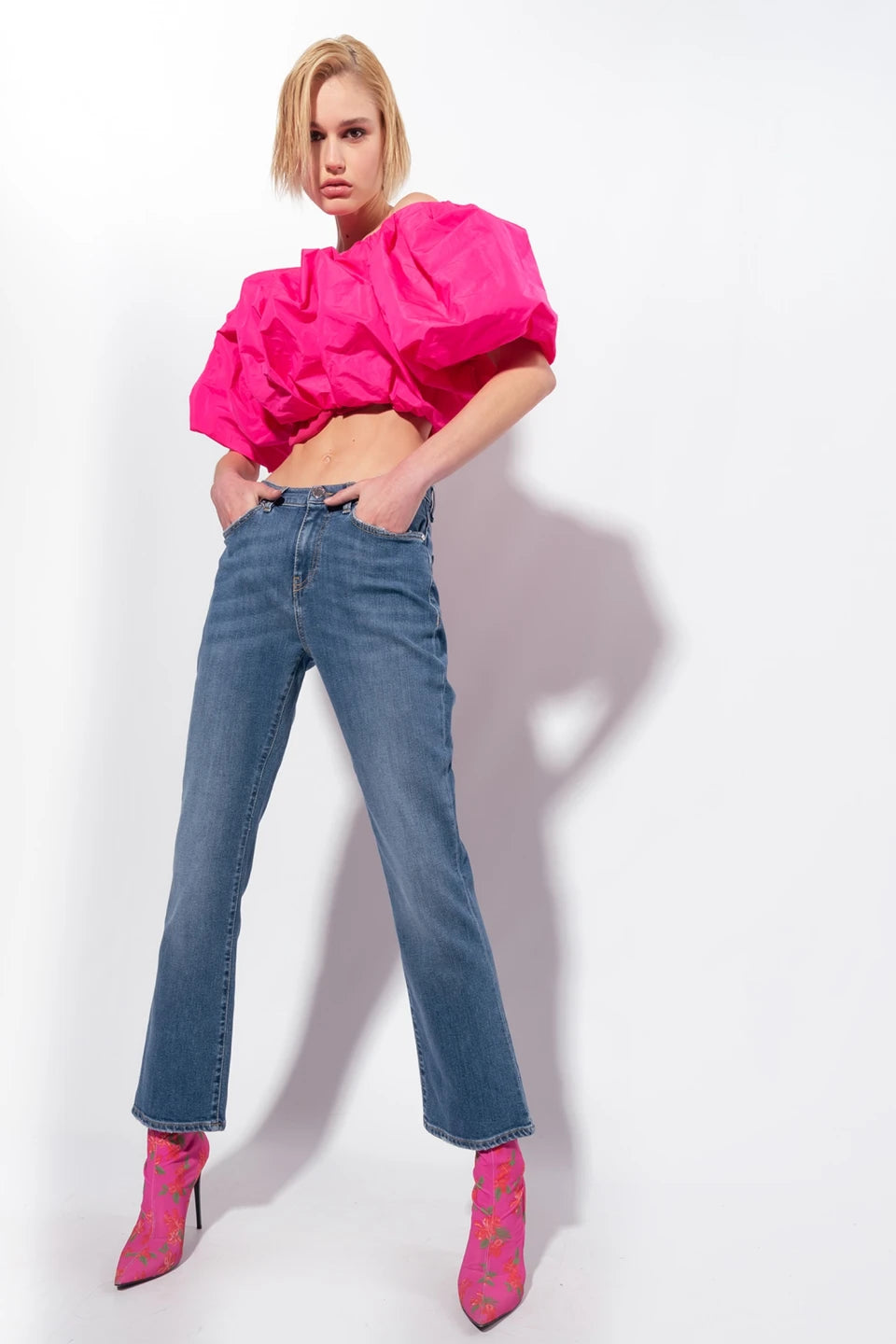 Jeans Bootcut in Denim Stretch Pinko / Jeans - Ideal Moda