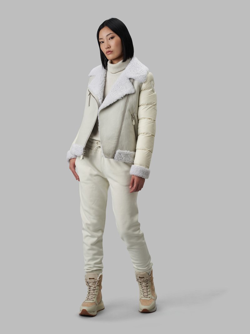 Giubbino in Montone Blauer / Bianco - Ideal Moda