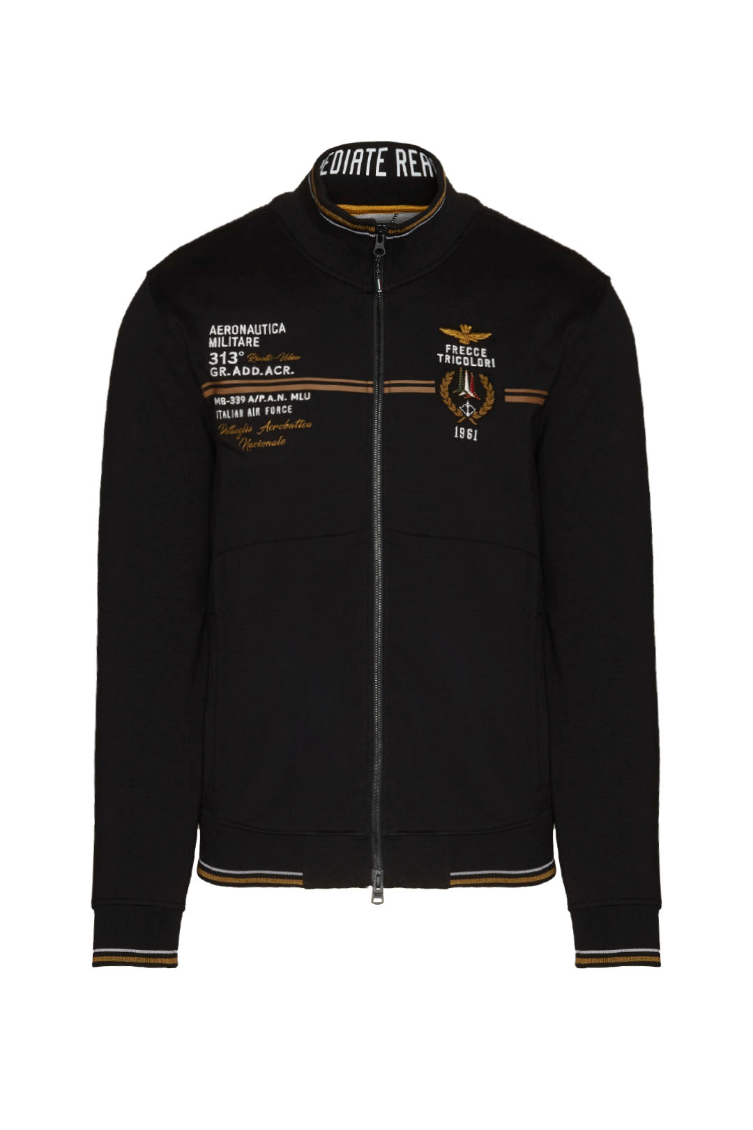 Felpa Aeronautica Militare in Cotone / Nero - Ideal Moda