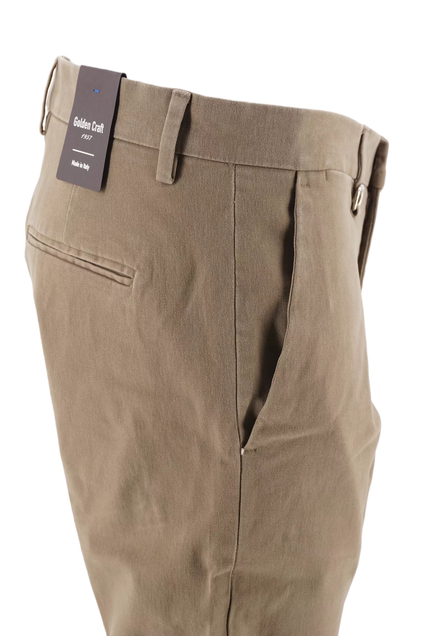 Pantalone con Una Pence Golden Craft / Marrone - Ideal Moda