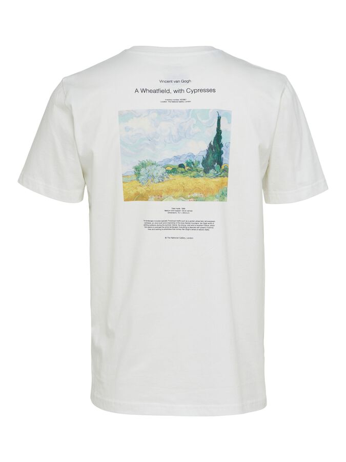 T-Shirt con Stampa Selected / Bianco - Ideal Moda