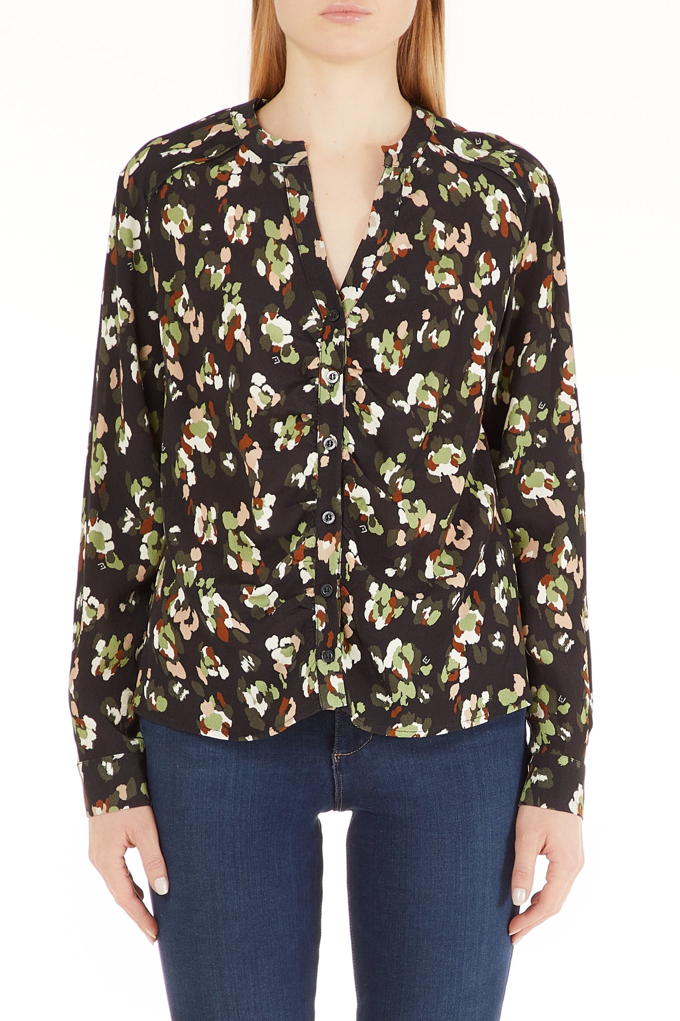 Camicia con Fantasia Liu Jo / Nero - Ideal Moda
