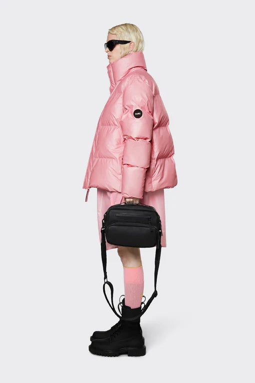 Giubbino Boxy Puffer Rains / Rosa - Ideal Moda