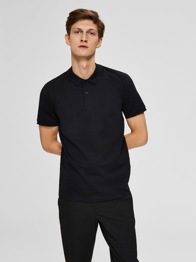 Polo Shirt / Nero - Ideal Moda