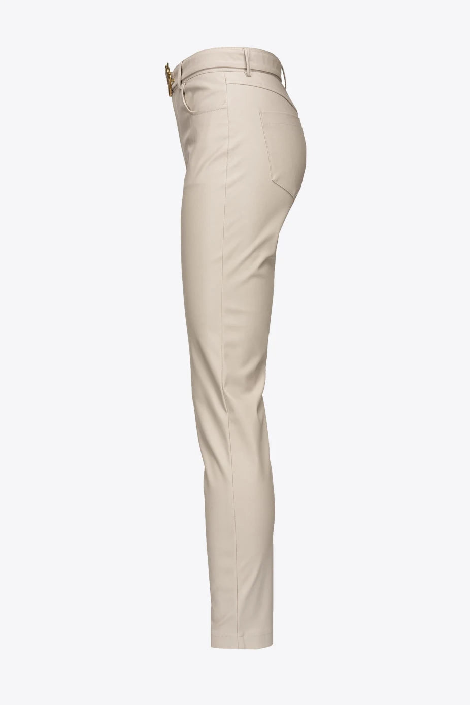 Pantalone Cinque Tasche Effetto Pelle Pinko / Grigio - Ideal Moda