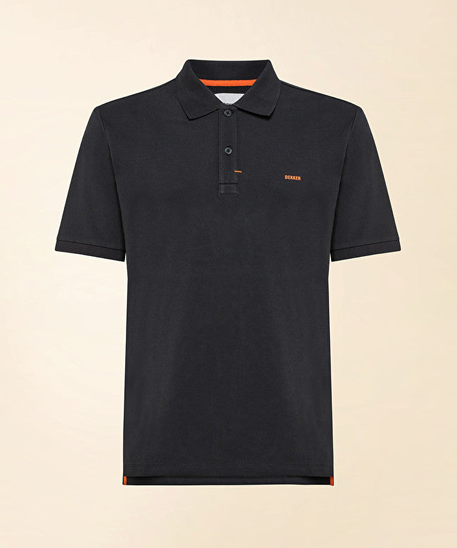 Piquet polo shirt / Nero - Ideal Moda