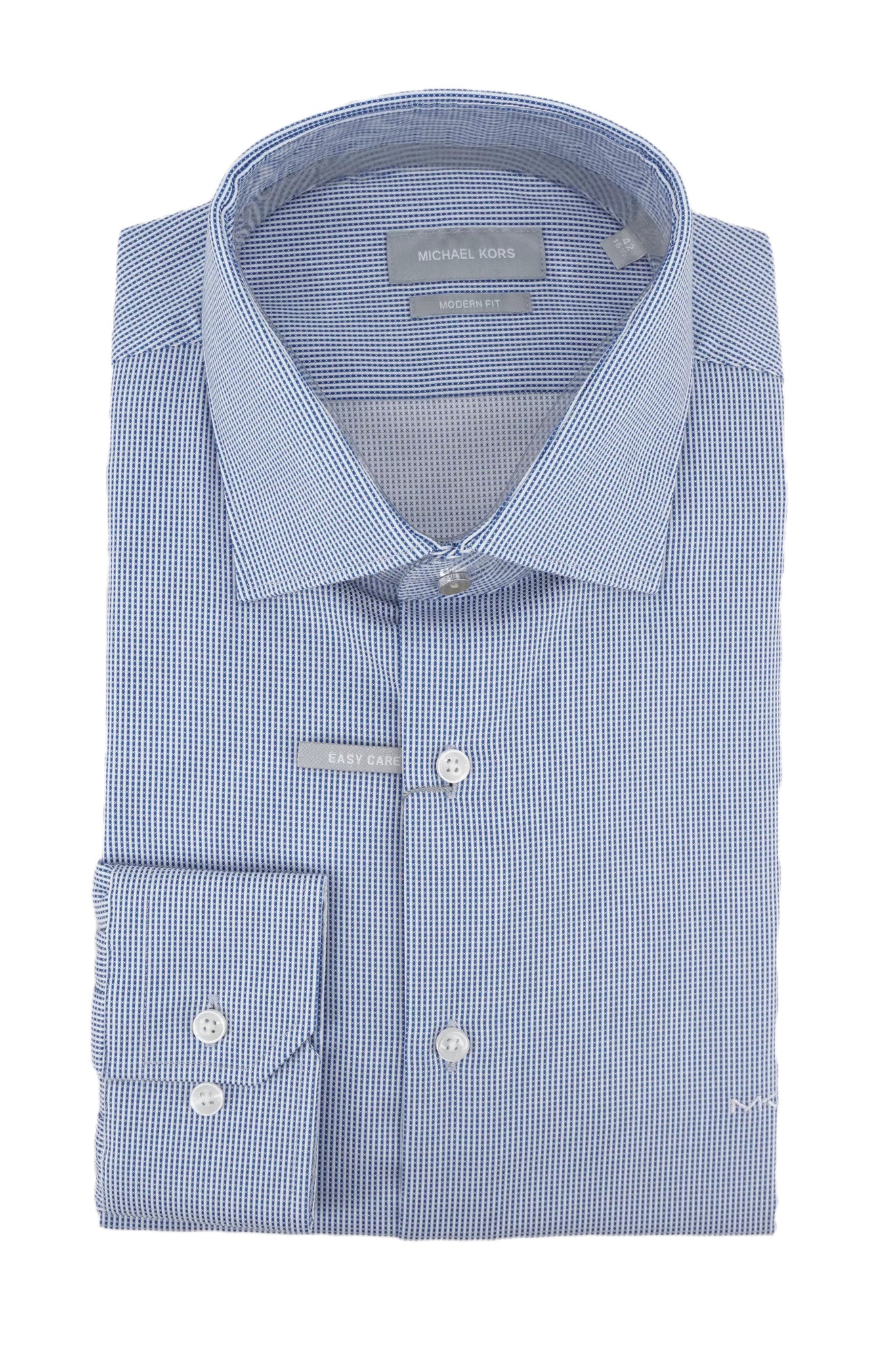 Camicia a Fantasia Modern Fit Michael Kors / Blu - Ideal Moda