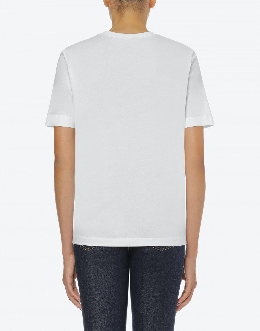 T-Shirt Love Moschino in jersey / Bianco - Ideal Moda