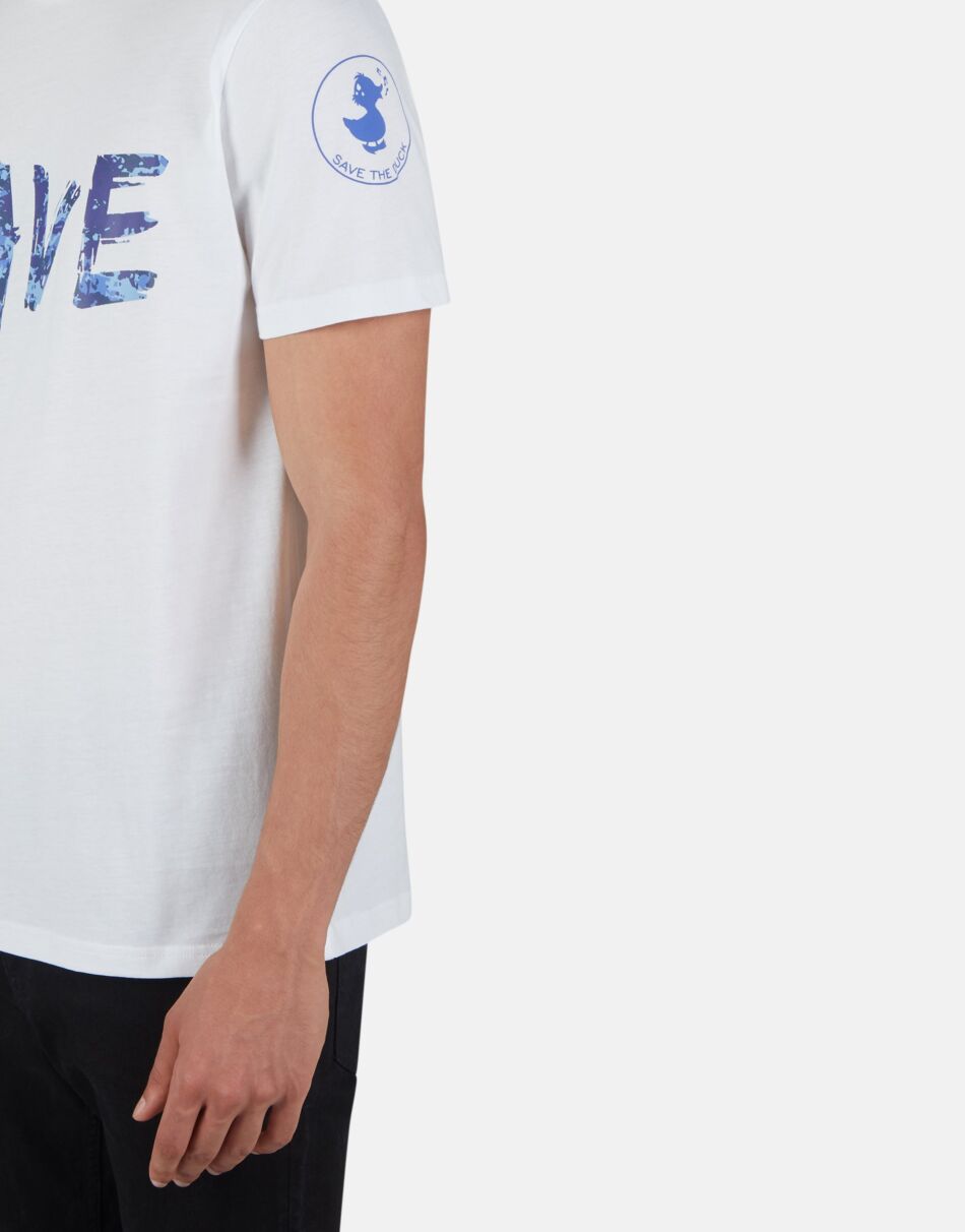 T-shirt girocollo / Bianco - Ideal Moda