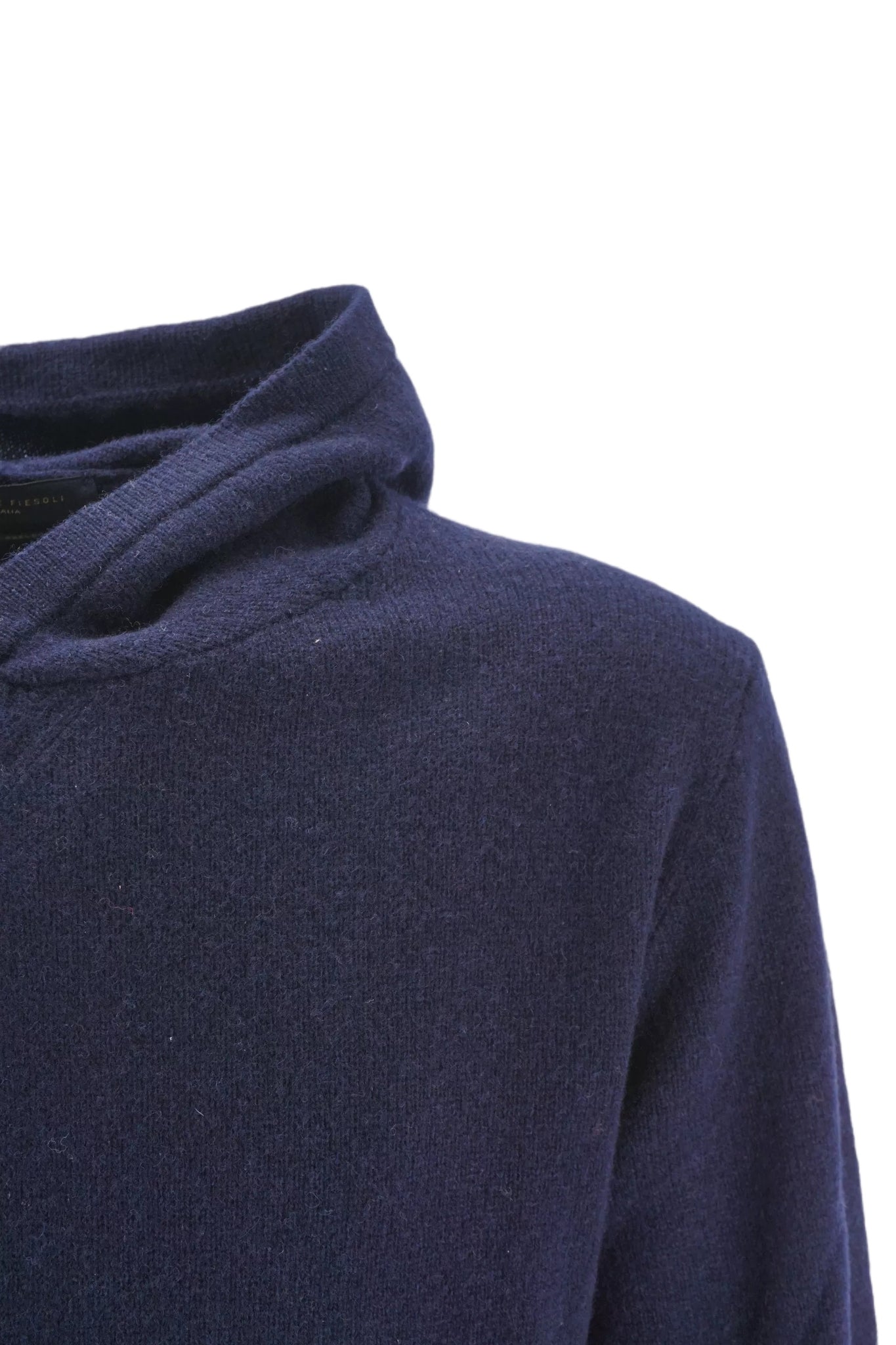 Felpa in Maglia con Cappuccio Daniele Fiesoli / Blu - Ideal Moda