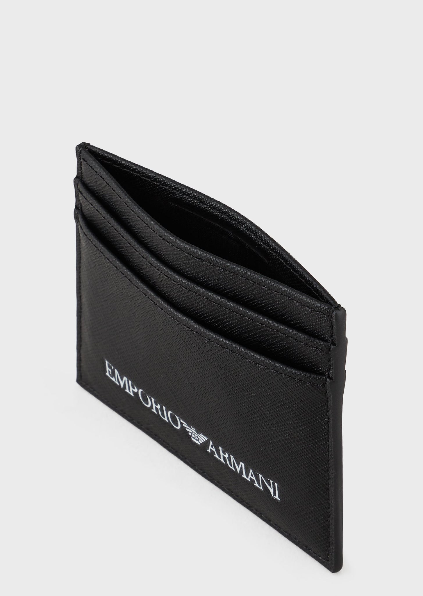 Portacarte Emporio Armani in pelle / Nero - Ideal Moda