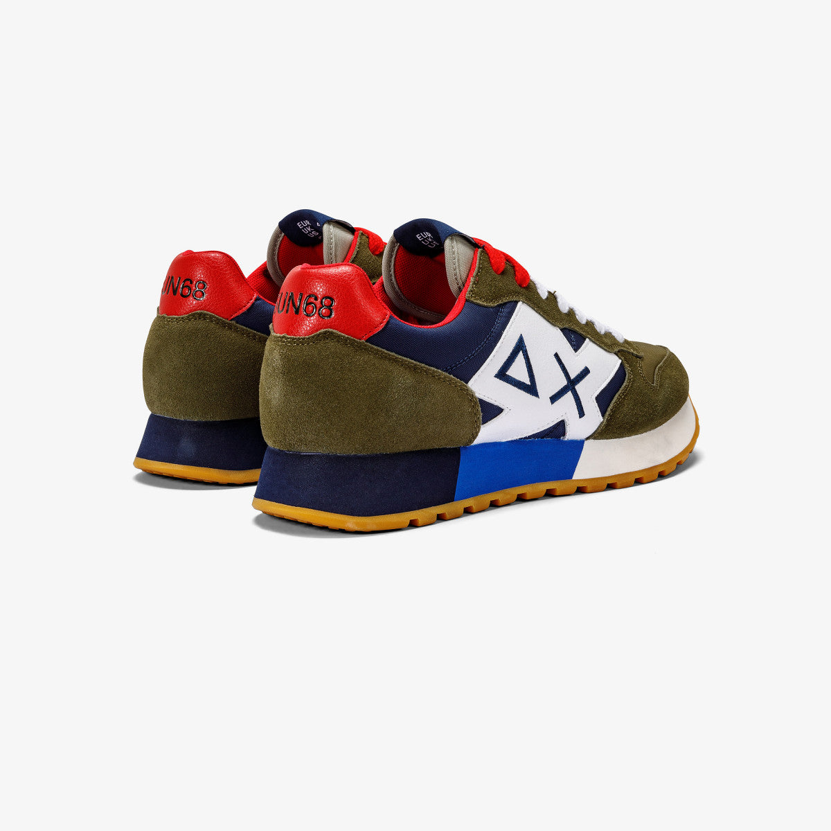 Sneaker Jaki Tricolors Sun68 / Verde - Ideal Moda
