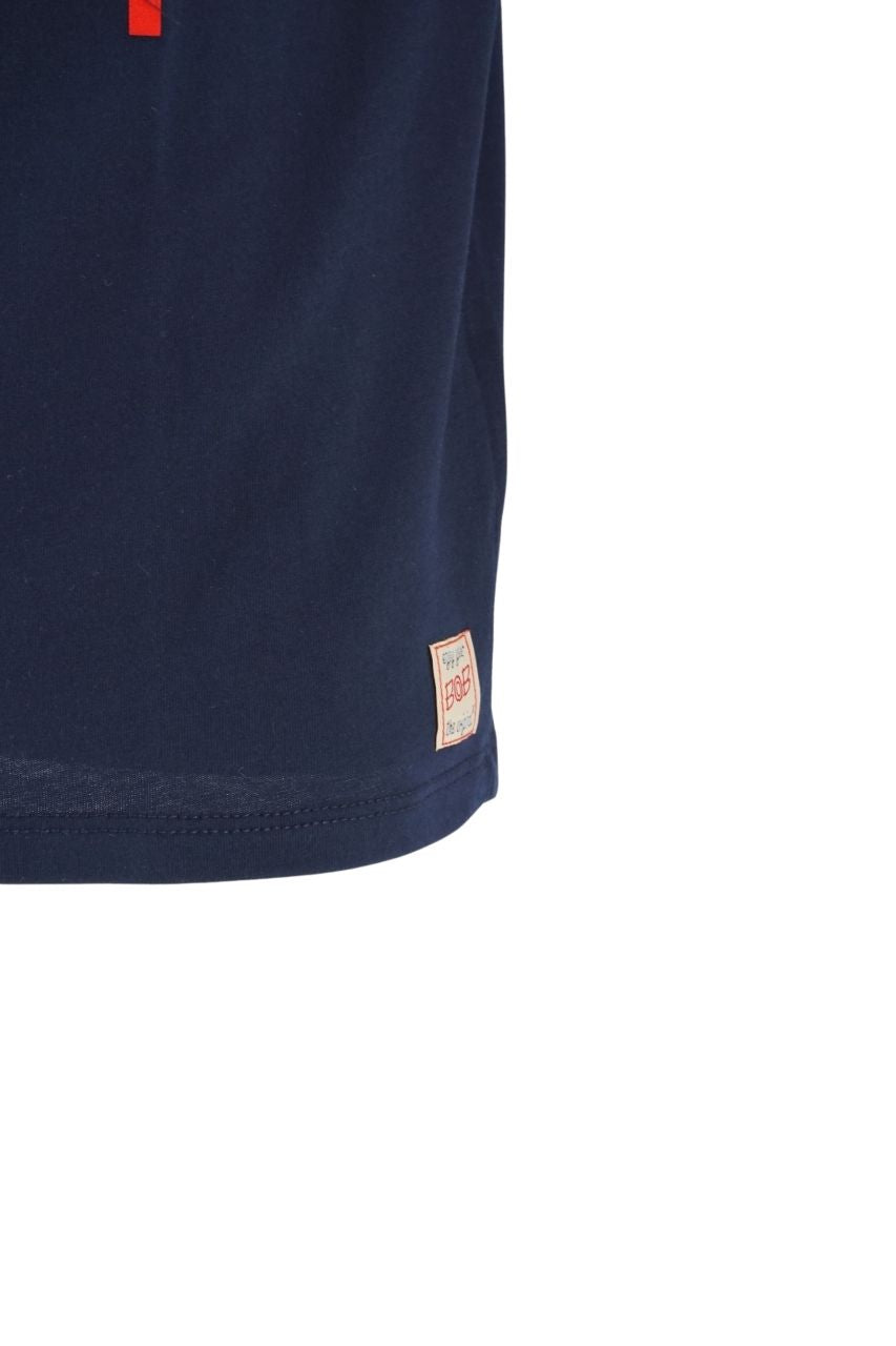 T-Shirt Bob con Ricamo / Blu - Ideal Moda