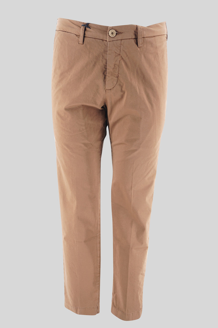 Pantalone "Capri" in cotone / Beige - Ideal Moda