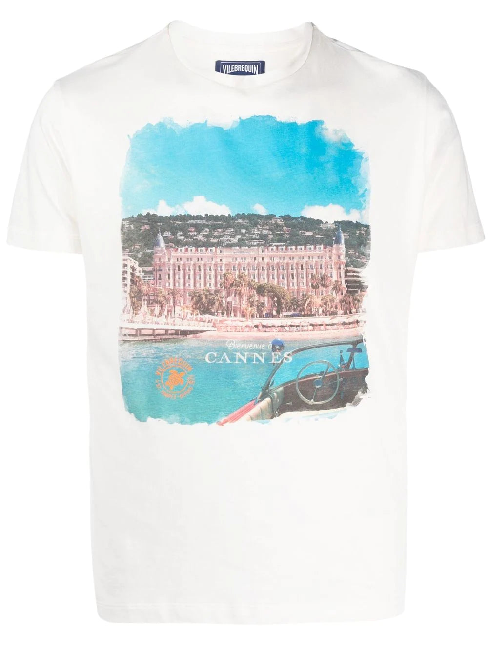 T-Shirt con Stampa Vilebrequin / Bianco - Ideal Moda