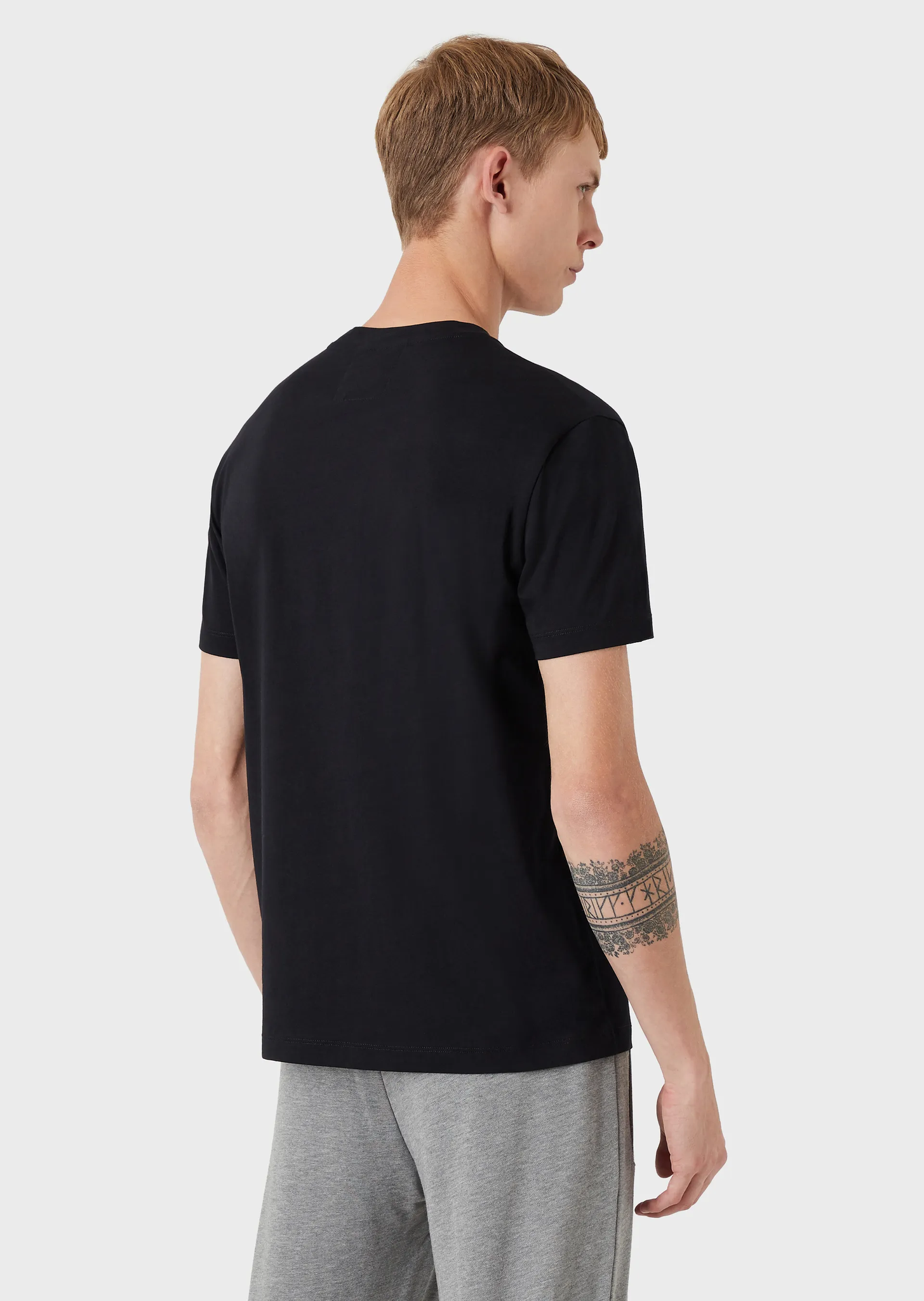 T-Shirt Emporio Armani in Pima / Blu - Ideal Moda