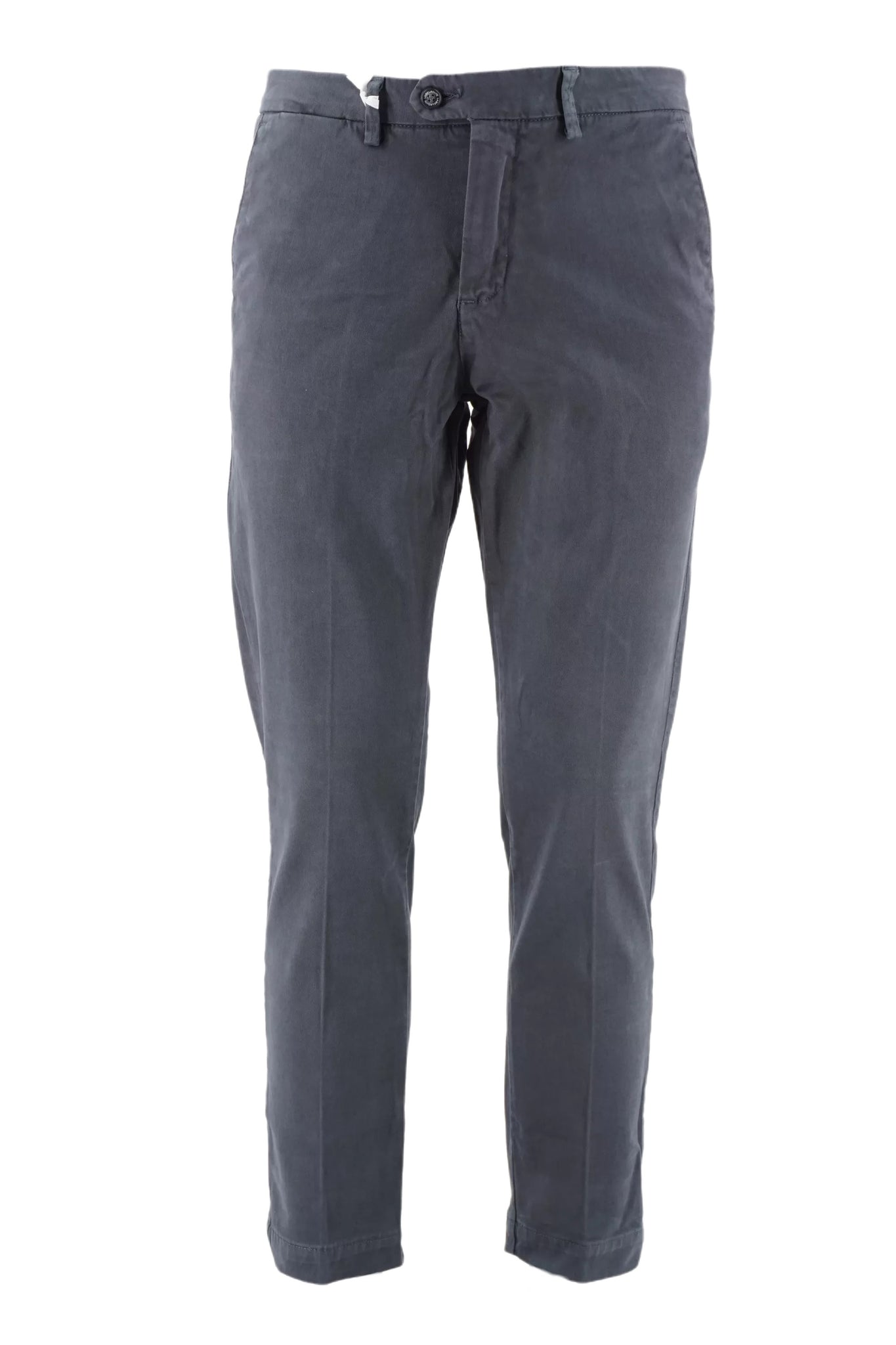 Pantalone in Cotone Slim Fit Labelruote / Grigio - Ideal Moda