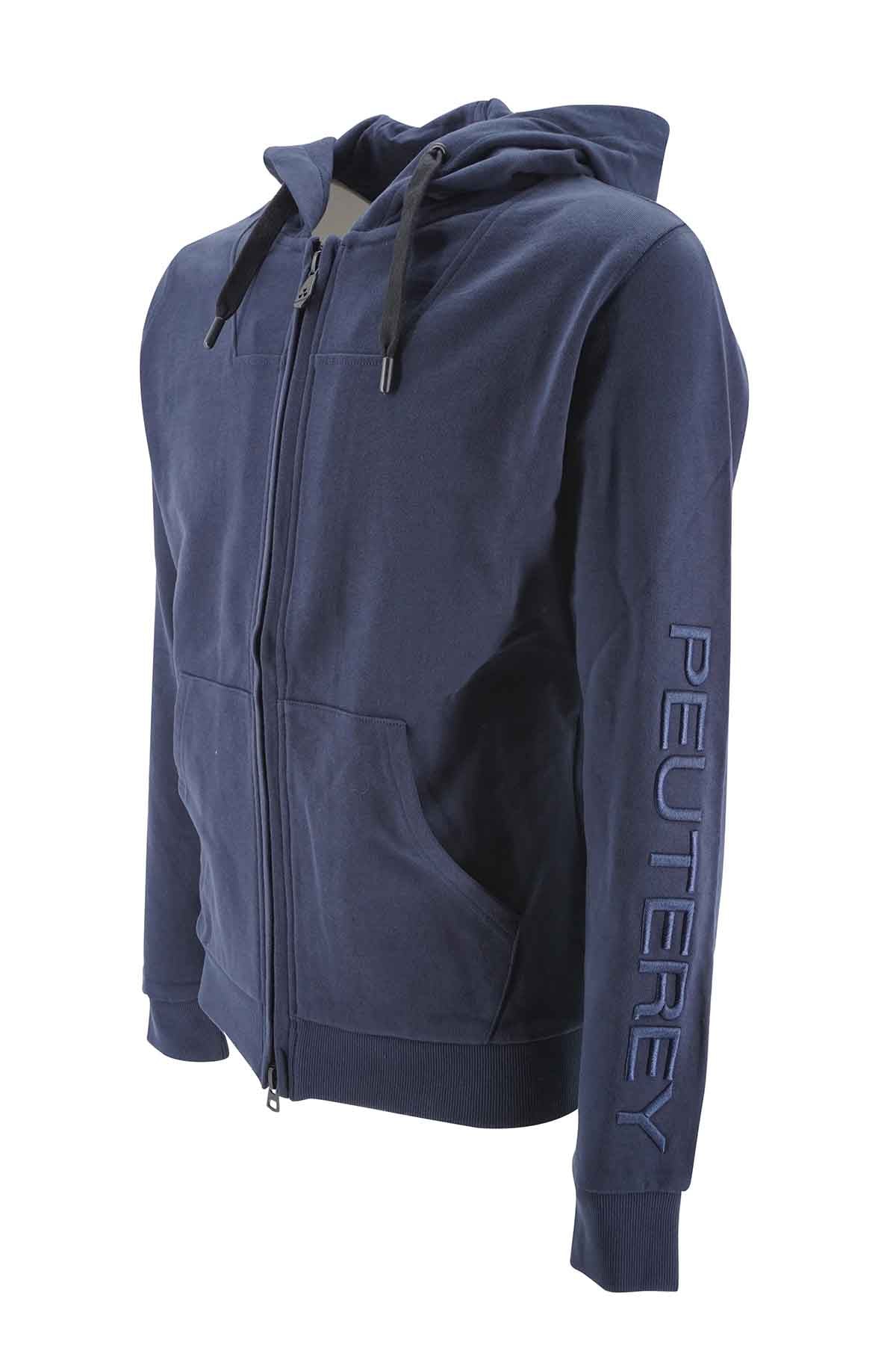Felpa Peuterey con Cappuccio / Blu - Ideal Moda