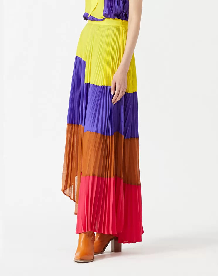 Gonna Manila Grace Plissettata / Multicolor - Ideal Moda