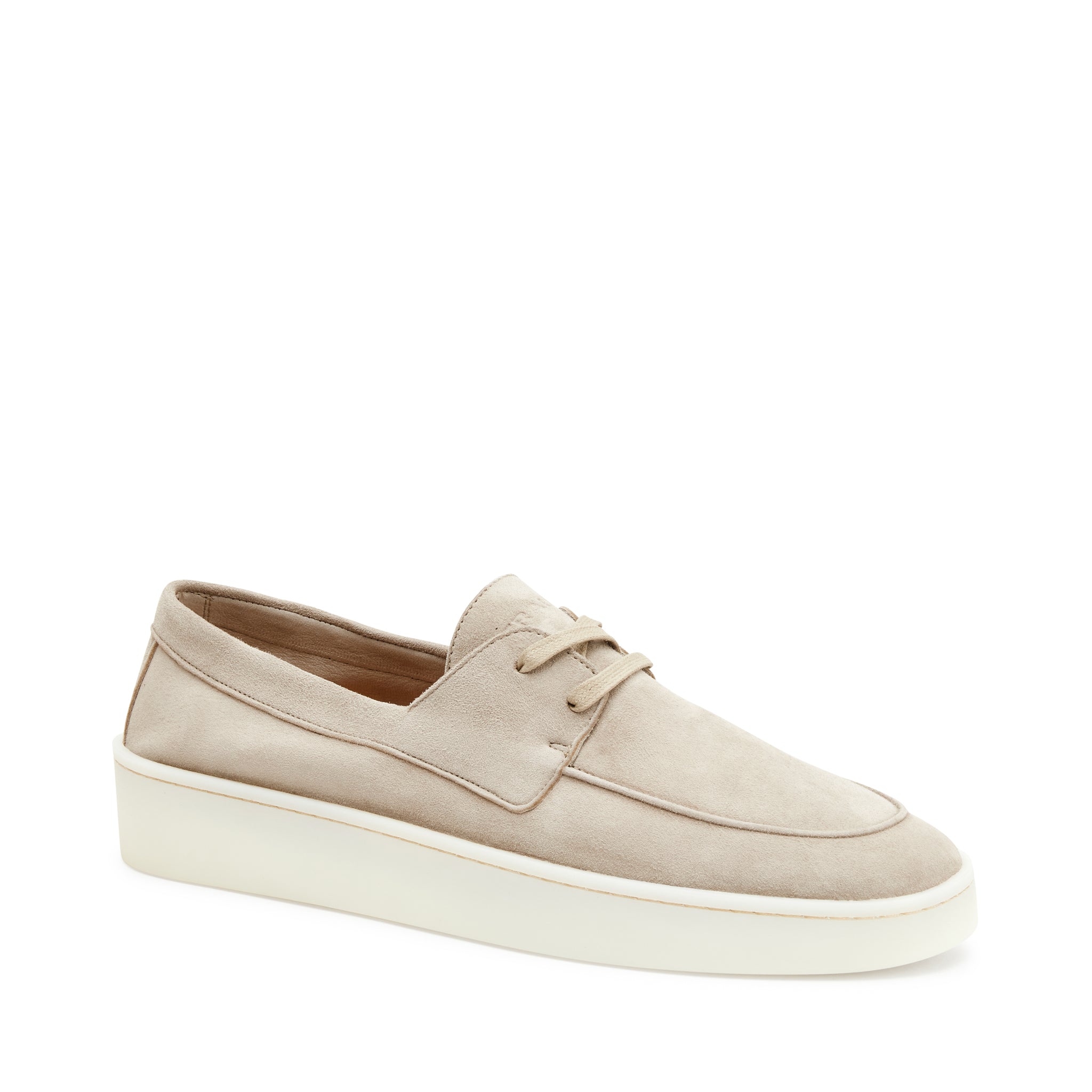 Sneaker in Pelle Scamosciata Frau / Beige - Ideal Moda