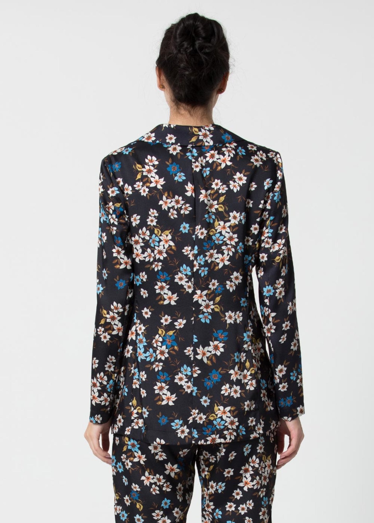 Giacca Kocca a Fantasia / Nero - Ideal Moda