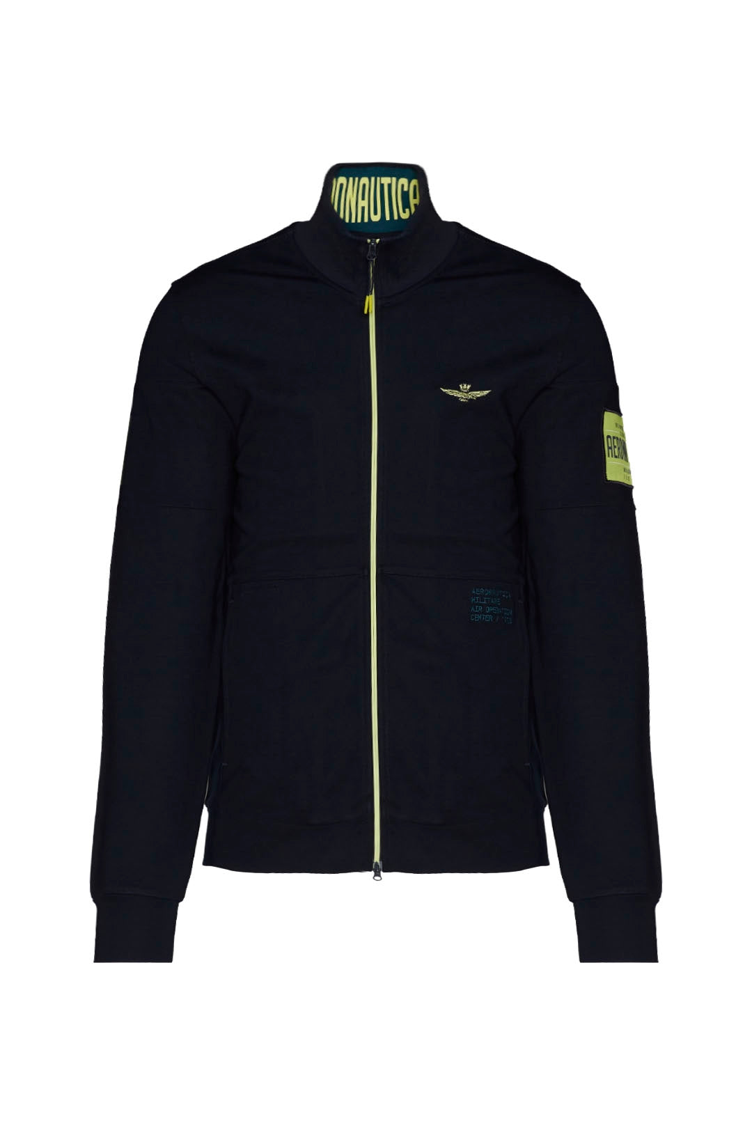 Felpa Aeronautica Militare in Interlock  / Blu - Ideal Moda