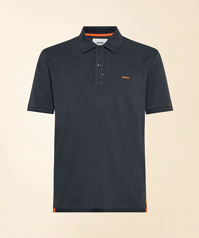 Piquet polo shirt / Blu - Ideal Moda