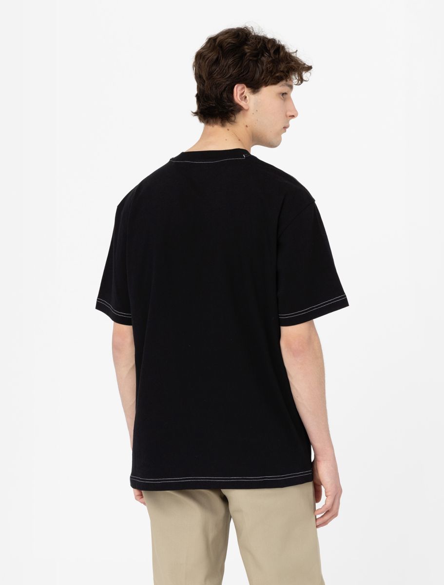 T-Shirt West Vale con Logo Dickies / Nero - Ideal Moda